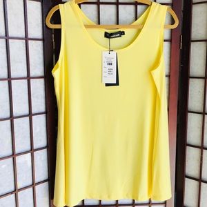 Sunny Yellow Tank/Cami Silky NWT Size L